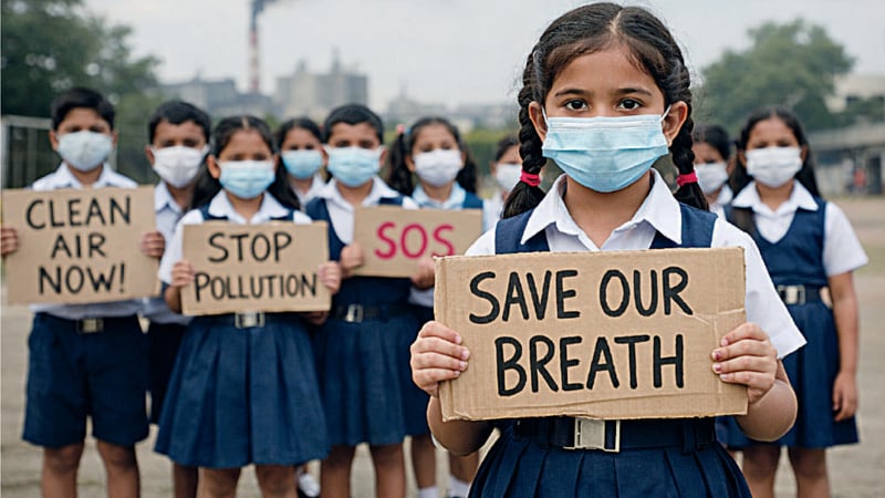 Children Breathing Toxic Air in Rural Jammu