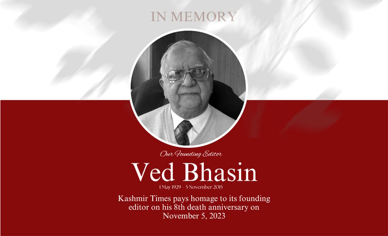 Anniversary: Ved Bhasin (May 1, 1929 - Nov 5, 2015)